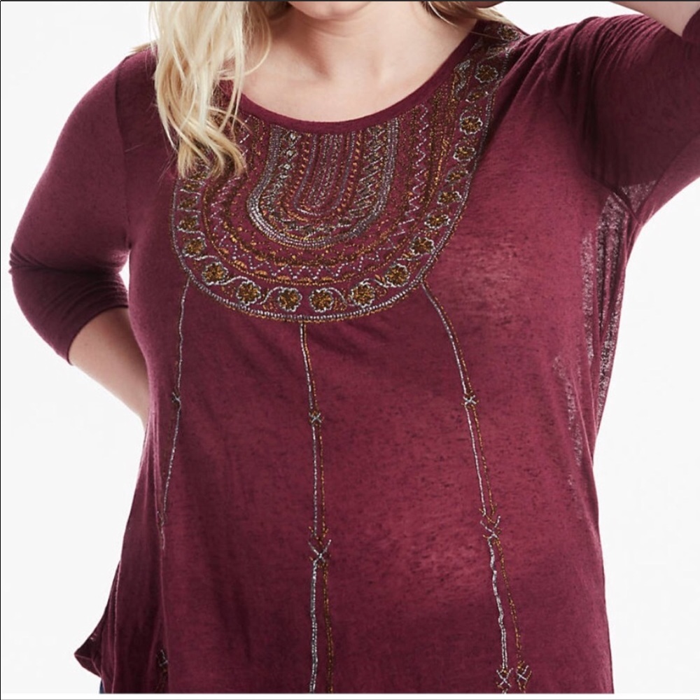 Lucky Brand Top 1X 2X 3X NWT - Picture 3 of 4